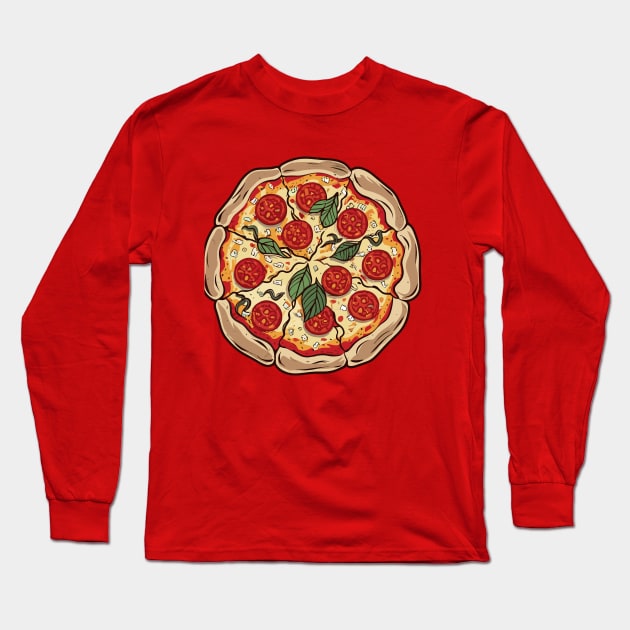 National Pizza Day – February Long Sleeve T-Shirt by irfankokabi